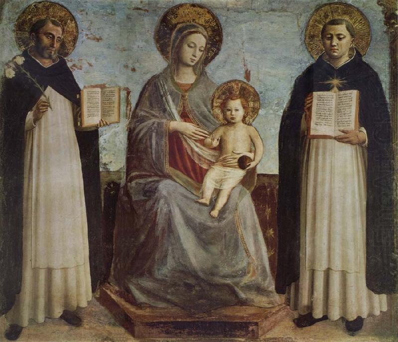 Madonna and Child with St Dominic and St Thomas of Aquinas, Fra Beato